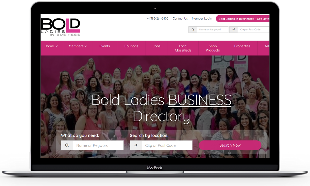 Bold Ladies In Business Responsive Directory