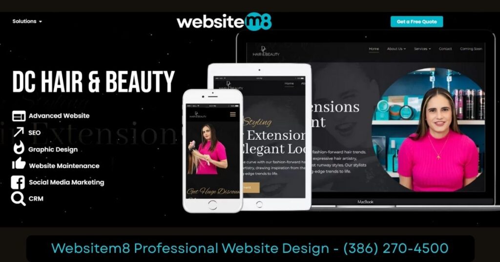 Hair Salon Website Design Case Study DC Hair&Beauty