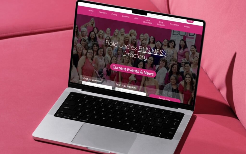 Women in Business Directory Desktop View