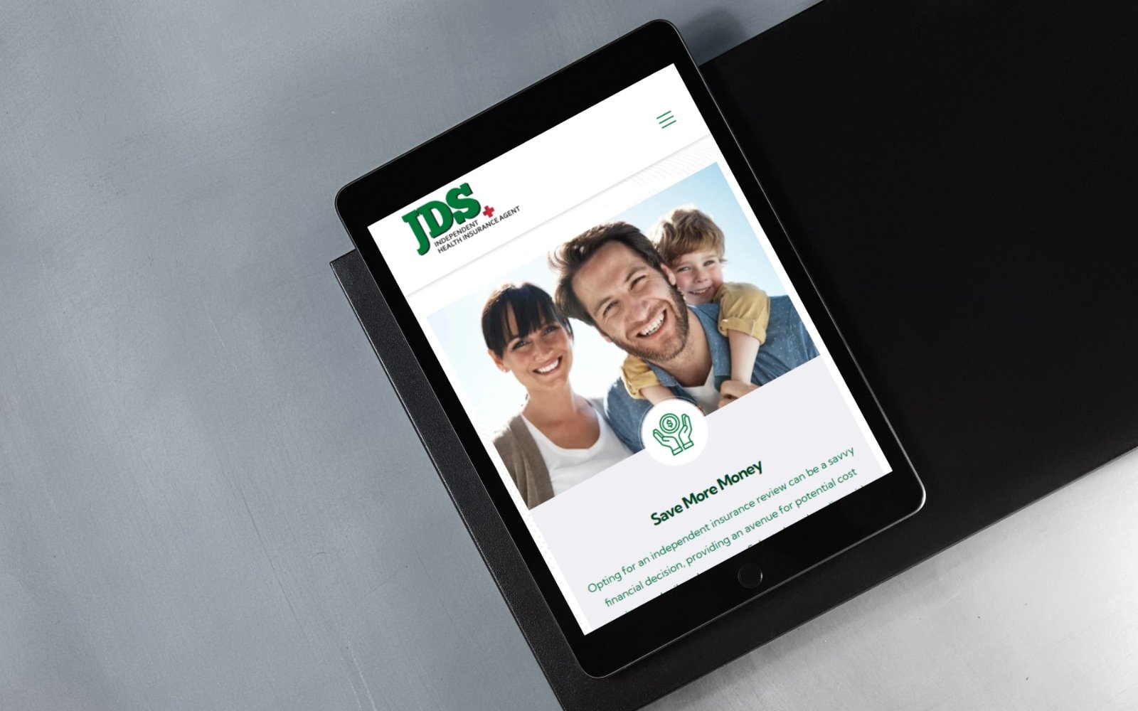 Florida Insurance Website on Tablet (2)