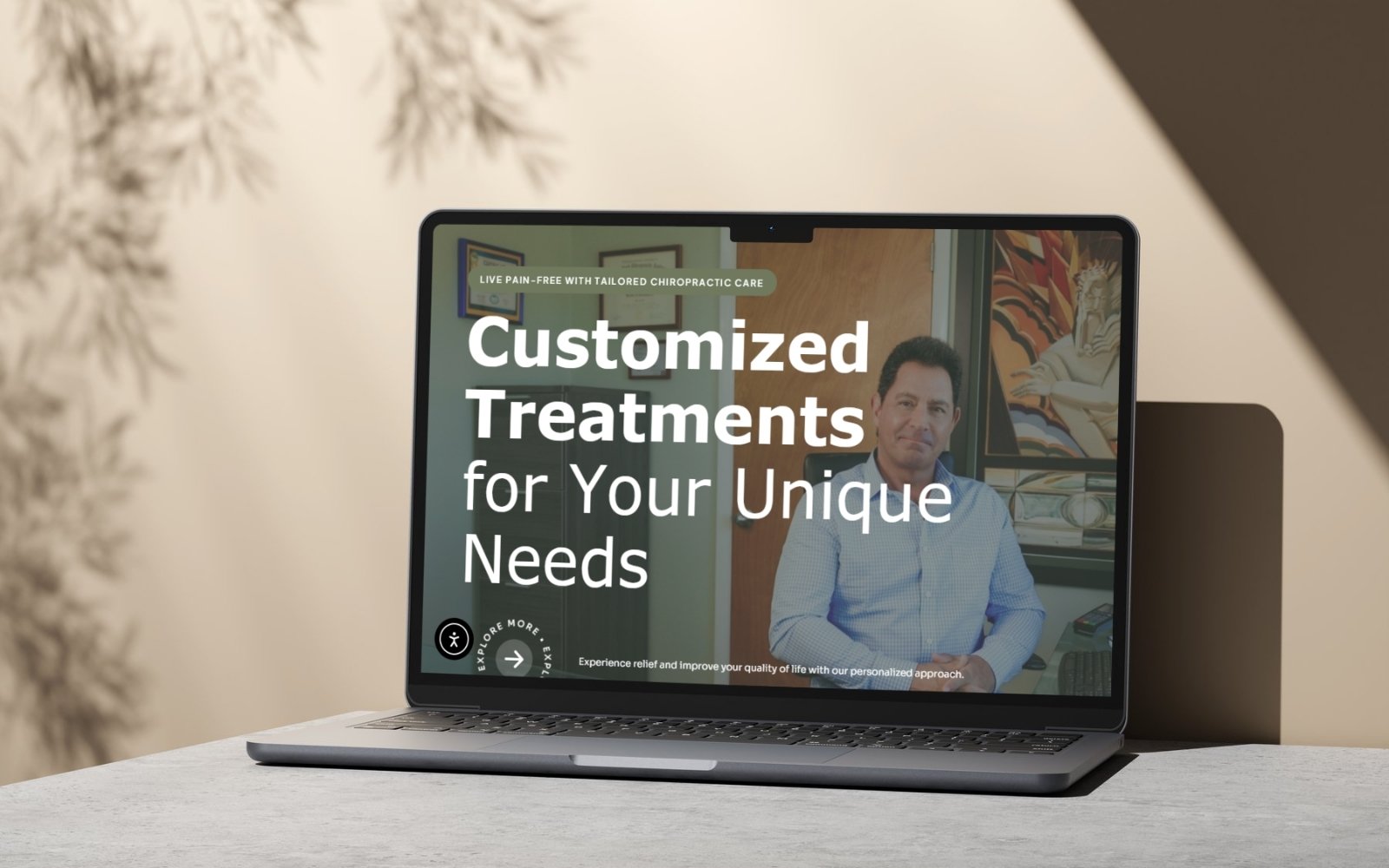 Health & Wellness Website Desktop View – Palm Coast